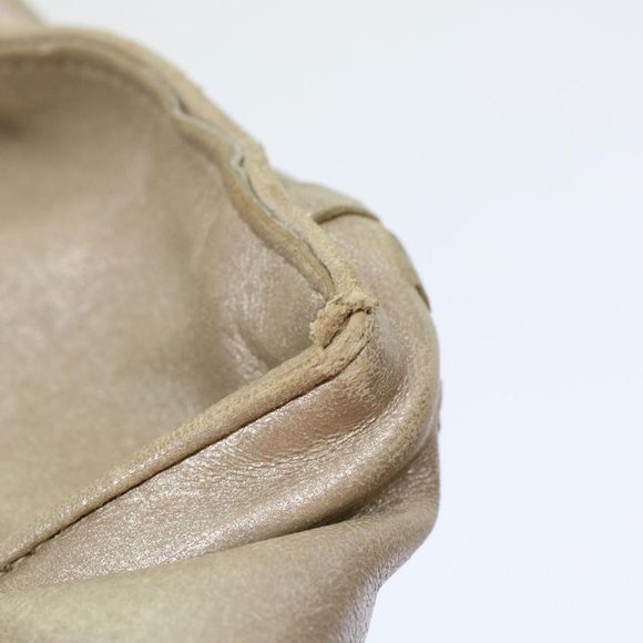 Pre Loved BOTTEGAVENETA  BOTTEGA VENETA INTRECCIATO Hand Bag Leather Gold Auth - Picture 6 of 10